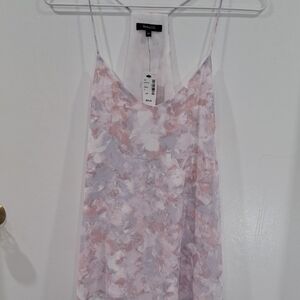 BUNDLE ** RW&CO. Women's Camisoles - pink and white abstract. And Soft Peach.